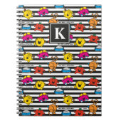 Mr. Mannen & Little Miss | streepjespatroon | Mono Notitieboek (Voorkant)