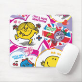 Mr. Mannen & Little Miss UK Hearts Muismat (Met muis)