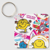 Mr. Mannen & Little Miss UK Hearts Sleutelhanger (Voorkant)