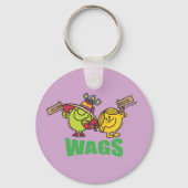 Mr Mannen Little Miss Wags Sleutelhanger (Voorkant)