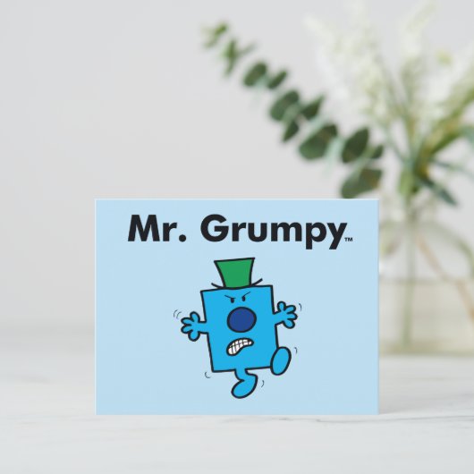 Mr Mannen | Meneer Grumpy is een Grump Briefkaart (Staand voorkant)