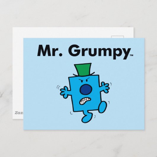 Mr Mannen | Meneer Grumpy is een Grump Briefkaart (Voorkant / Achterkant)
