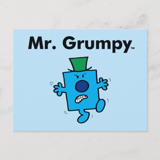 Mr Mannen | Meneer Grumpy is een Grump Briefkaart (Voorkant)
