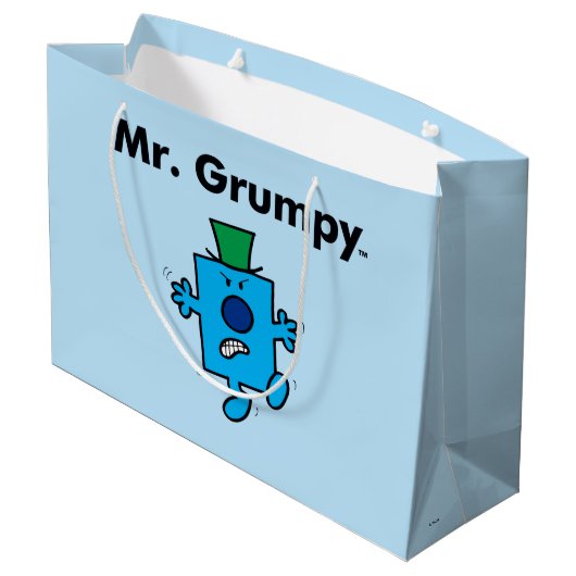 Mr Mannen | Meneer Grumpy is een Grump Large Cadeautasje (Achterkant Gekanteld)