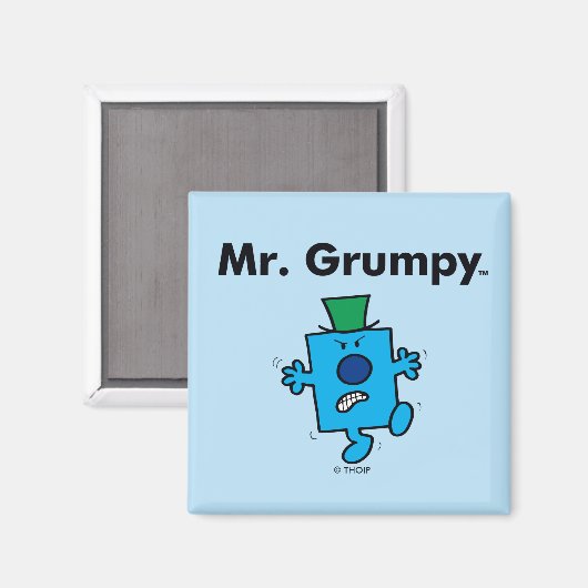 Mr Mannen | Meneer Grumpy is een Grump Magneet (Voorkant / Achterkant)