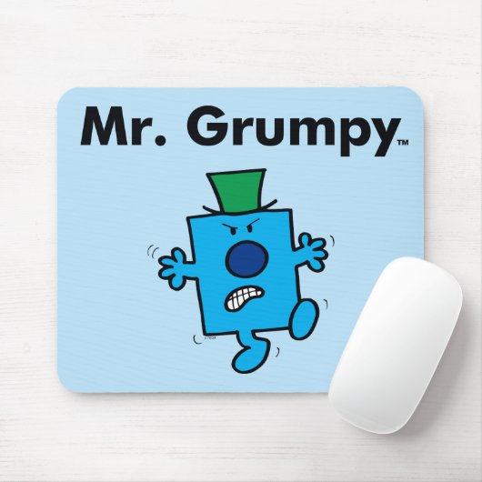 Mr Mannen | Meneer Grumpy is een Grump Muismat (Met muis)