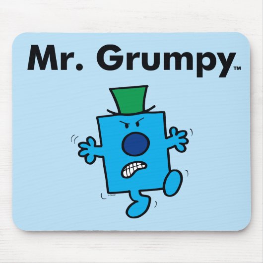 Mr Mannen | Meneer Grumpy is een Grump Muismat (Voorkant)