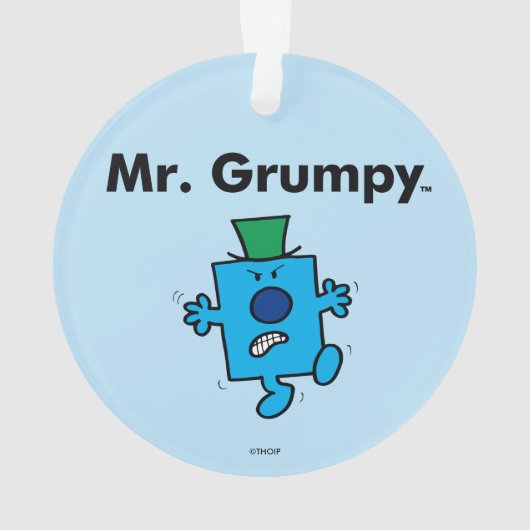 Mr Mannen | Meneer Grumpy is een Grump Ornament (achterkant)