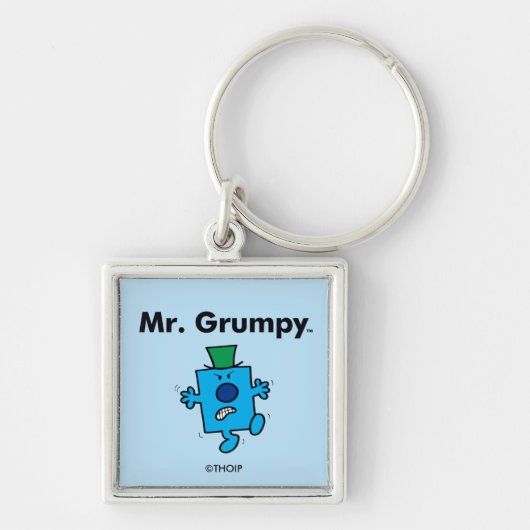 Mr Mannen | Meneer Grumpy is een Grump Sleutelhanger (Voorkant)