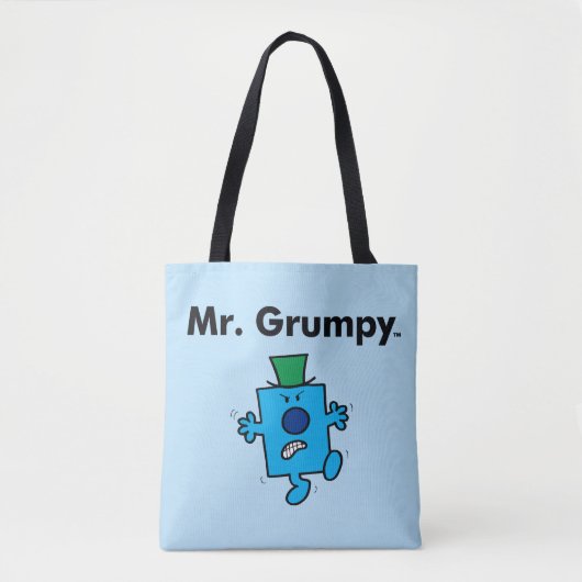 Mr Mannen | Meneer Grumpy is een Grump Tote Bag (Voorkant)