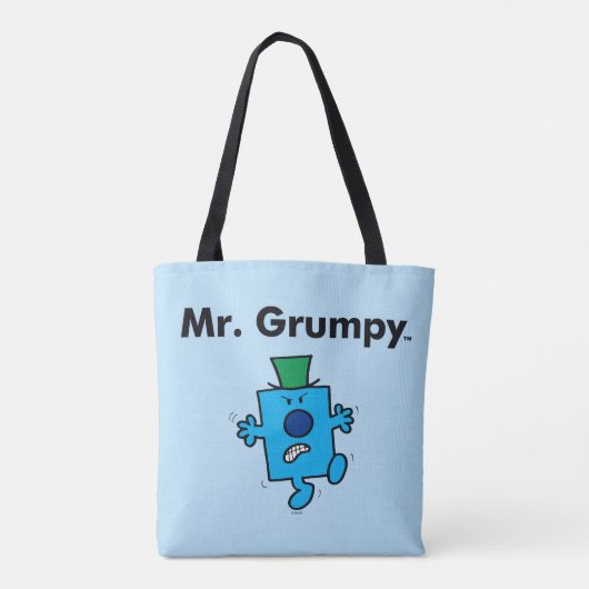 Mr Mannen | Meneer Grumpy is een Grump Tote Bag (Achterkant)