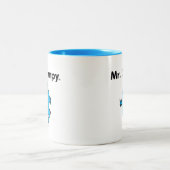 Mr Mannen | Meneer Grumpy is een Grump Tweekleurige Koffiemok (Center)