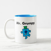 Mr Mannen | Meneer Grumpy is een Grump Tweekleurige Koffiemok (Links)