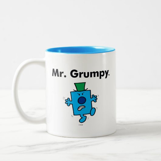 Mr Mannen | Meneer Grumpy is een Grump Tweekleurige Koffiemok (Links)