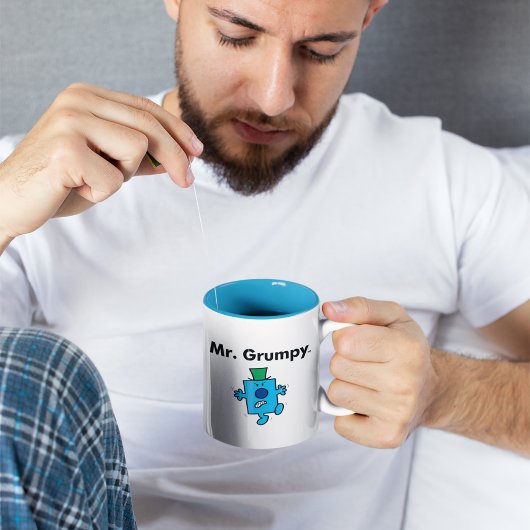 Mr Mannen | Meneer Grumpy is een Grump Tweekleurige Koffiemok