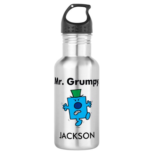 Mr Mannen | Meneer Grumpy is een Grump Waterfles (Voorkant)