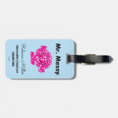 Mr Mannen | Meneer Messy is Schattige, maar rommel Bagagelabel (Achterkant horizontaal)