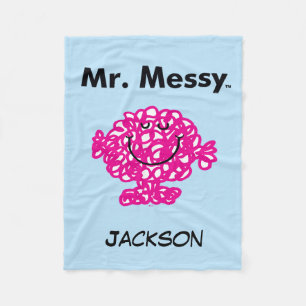 Mr Mannen   Meneer Messy is Schattige, maar rommel Fleece Deken