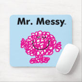 Mr Mannen | Meneer Messy is Schattige, maar rommel Muismat (Met muis)
