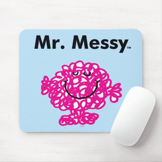 Mr Mannen | Meneer Messy is Schattige, maar rommel Muismat (Met muis)