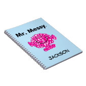 Mr Mannen | Meneer Messy is Schattige, maar rommel Notitieboek (Rechterzijde)
