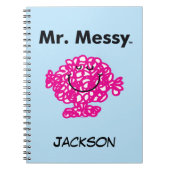 Mr Mannen | Meneer Messy is Schattige, maar rommel Notitieboek (Voorkant)