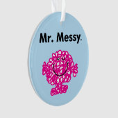 Mr Mannen | Meneer Messy is Schattige, maar rommel Ornament (voorkant)