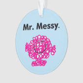 Mr Mannen | Meneer Messy is Schattige, maar rommel Ornament (voorkant)