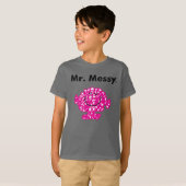 Mr Mannen | Meneer Messy is Schattige, maar rommel T-shirt (Voorkant volledig)