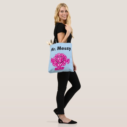 Mr Mannen | Meneer Messy is Schattige, maar rommel Tote Bag (Op model)