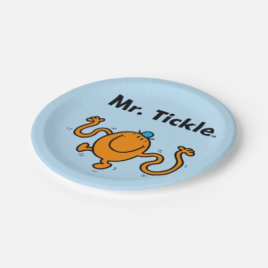 Mr Mannen | Mr Tickle zal kietelen Papieren Bordje (Gekanteld)