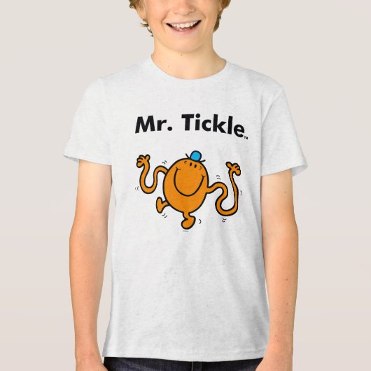 Mr Mannen | Mr Tickle zal kietelen Tri-Blend Shirt (Voorkant)