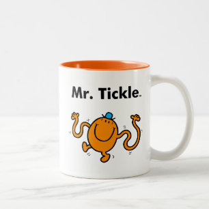 Mr Mannen   Mr Tickle zal kietelen Tweekleurige Koffiemok