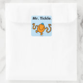 Mr Mannen | Mr Tickle zal kietelen Vierkante Sticker (Tas)