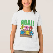 Mr Mannen Voetbal Fans | doel Tri-Blend Shirt (Voorkant)