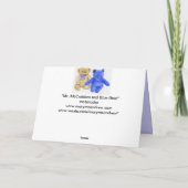 Mr McCuddles en Blue Beer Happy Birthday Kaart (Achterkant)