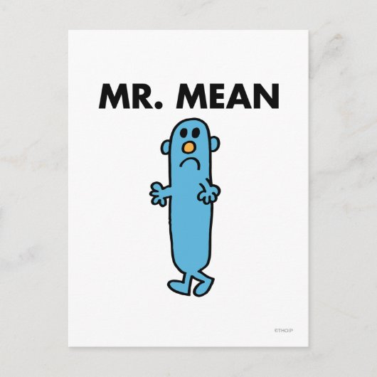 Mr Mean | Klassieke houding Briefkaart (Voorkant)