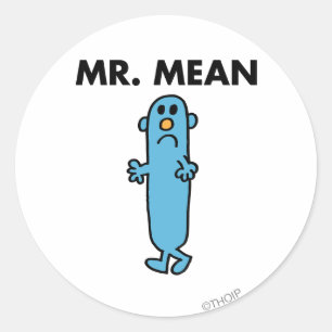 Mr Mean   Klassieke houding Ronde Sticker