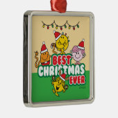 Mr Men Little Miss Best Christmas Ever Metalen Ornament (Rechts)