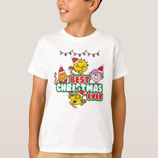 Mr Men Little Miss Best Christmas Ever T-shirt (Voorkant)