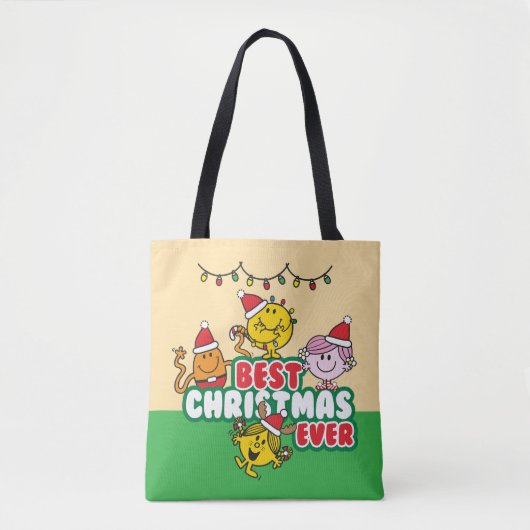 Mr Men Little Miss Best Christmas Ever Tote Bag (Voorkant)