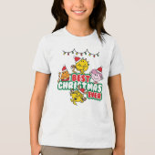 Mr Men Little Miss Best Christmas Ever Tri-Blend Shirt (Voorkant)
