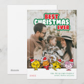 Mr Men Little Miss Beste Kerst ooit Feestdagenkaart (Voorkant / Achterkant)