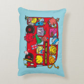 Mr. Men & Little Miss Bus Decoratief Kussen (Achterkant (Verticaal))