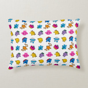 Mr Men & Little Miss   Dansend Neon Patroon Decoratief Kussen
