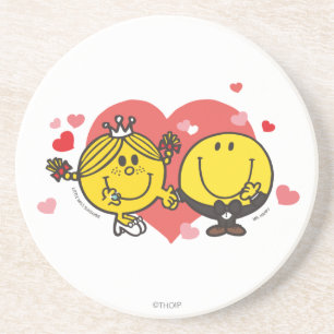 Mr. Men Little Miss Gelukkig Zonneschijn Bruiloft Zandsteen Onderzetter