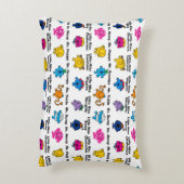 Mr Men & Little Miss | Personagesnamen Decoratief Kussen (Achterkant (Verticaal))