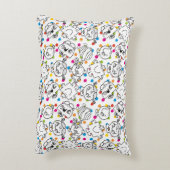 Mr Men & Little Miss | Regenboog Stippenpatroon Accent Kussen (Achterkant (Verticaal))