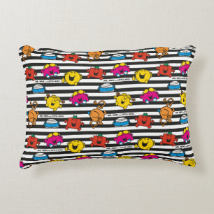 Mr Men & Little Miss   Strepen Patroon Accent Kussen
