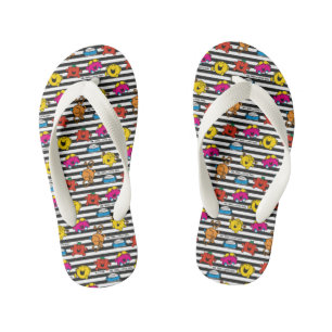 Mr Men & Little Miss   Strepen Patroon Kinder Teenslippers